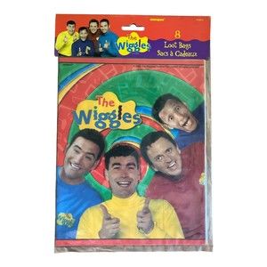 Vintage The Wiggles Birthday Party Supplies Loot Bags New Factory Sealed